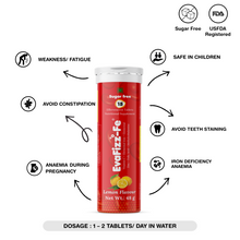 Load image into Gallery viewer, Evafizz FE - Iron + B12 + Multivitamins
