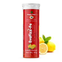 Load image into Gallery viewer, EvaFizz FE Iron Vitamin C Folic Acid Effervescent Tablets